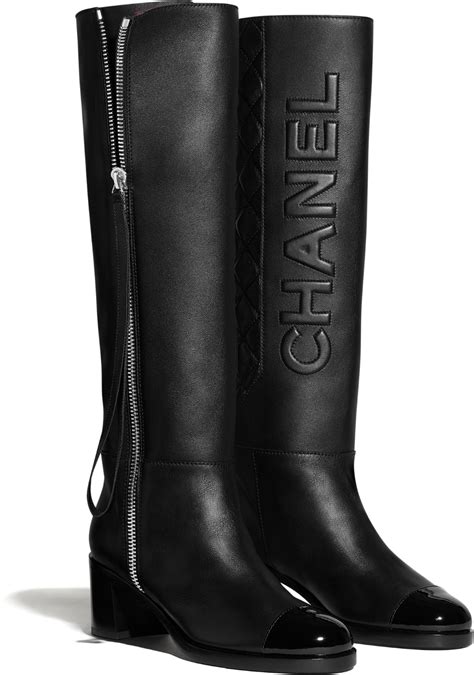 chanel coco so black|Chanel coco noir boots.